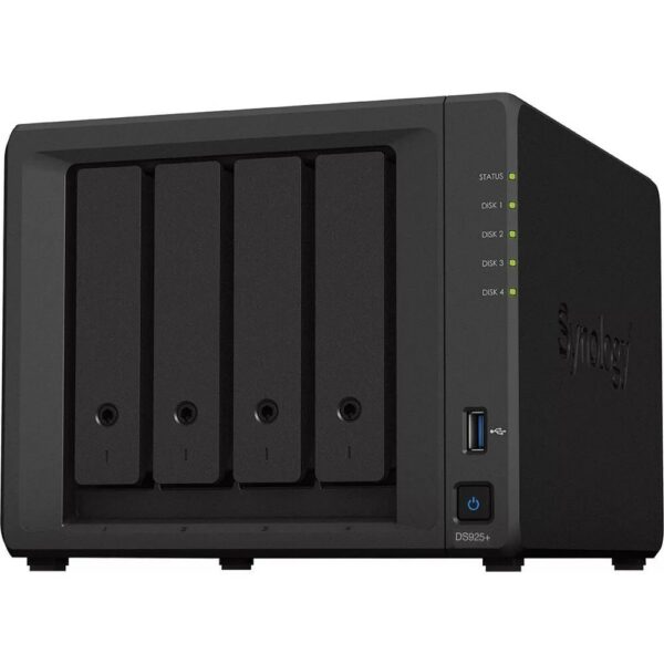 NAS DS925+ 4x0HDD V1500B 4GB DDR4 ECC 2x2,5GbE RJ45 3Y - obrazek 2