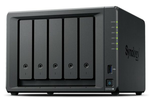 Serwer DS1525+ V1500B 2,2Ghz 1x8GB DDR4 2x2,5GbE 3Y - obrazek 2