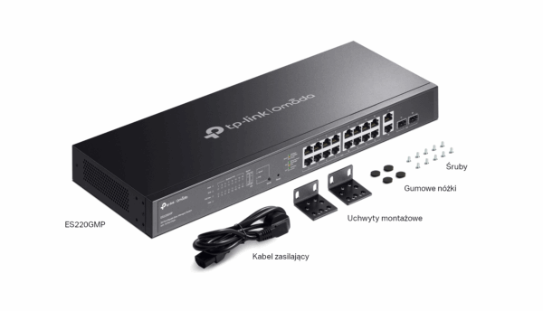 Switch TP-LINK ES220GMP Omada Easy Managed - obrazek 6