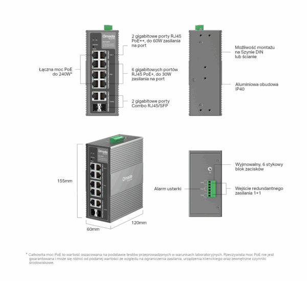 Switch przemysłowy TP-LINK IES210GPP - obrazek 7