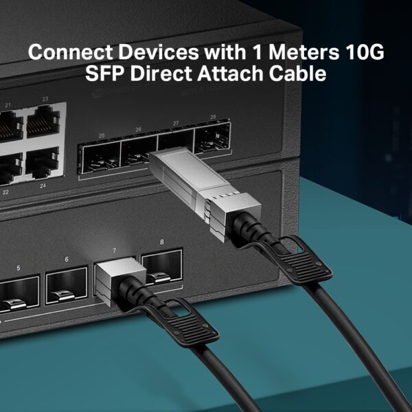 Przewód DAC TP-LINK SM5220-1M Direct Attach SFP+ 1m - obrazek 3