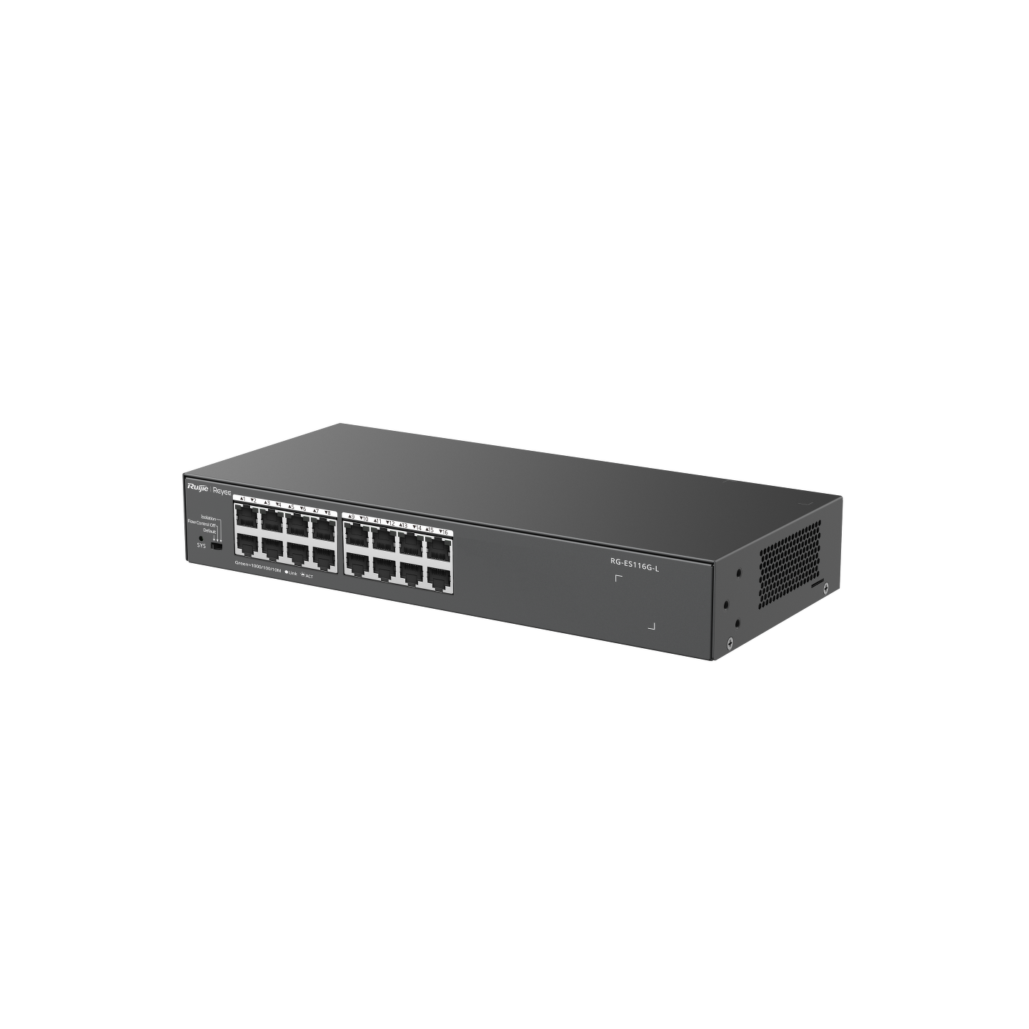 Ruijie Reyee RG-ES116G-L | Switch, 16 portów,16xGE, Desktop, Rack, Cloud Monitoring - obrazek 3