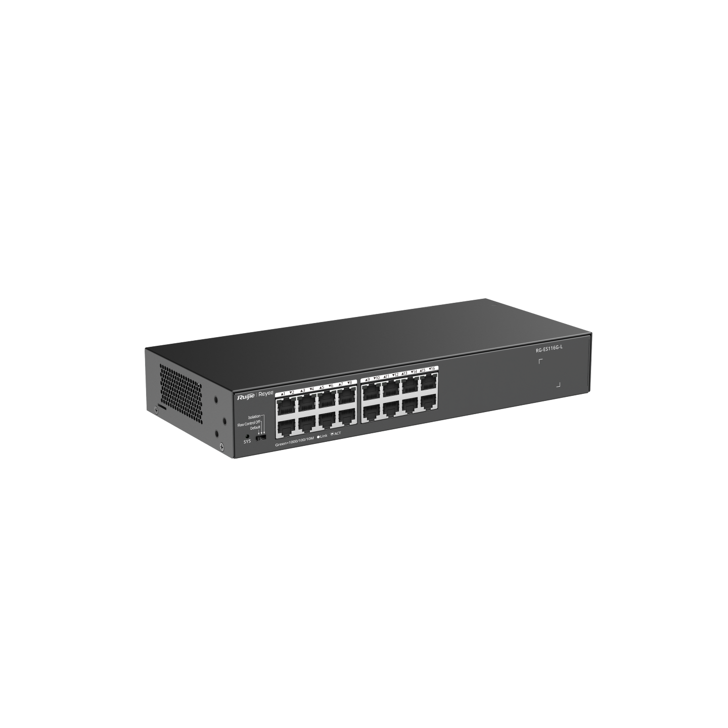 Ruijie Reyee RG-ES116G-L | Switch, 16 portów,16xGE, Desktop, Rack, Cloud Monitoring - obrazek 4