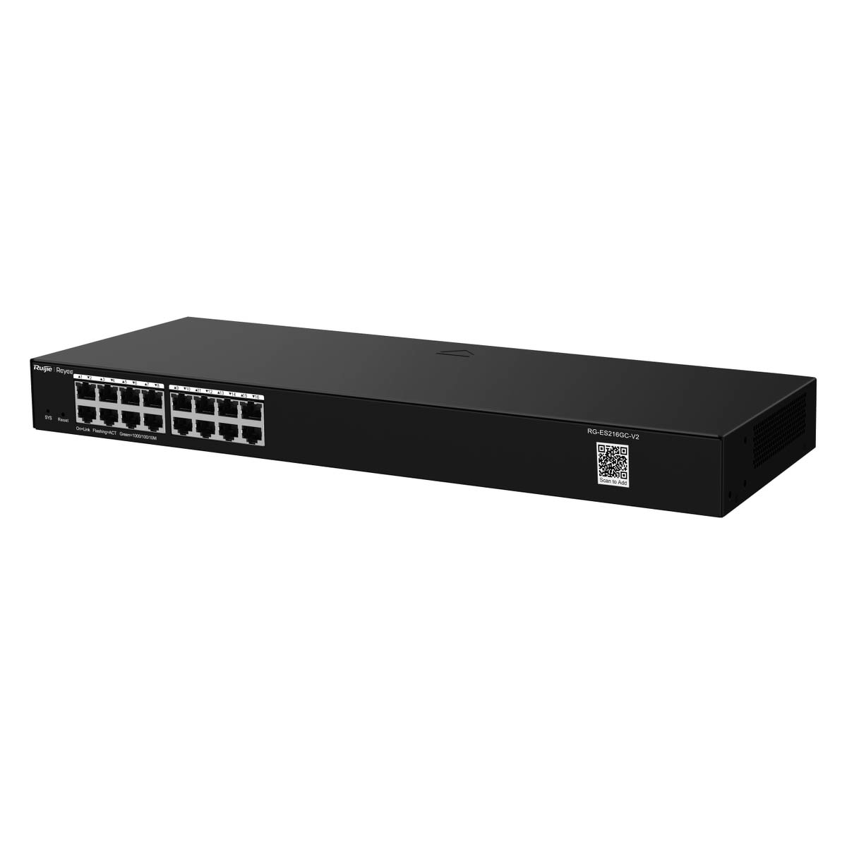 Ruijie Reyee RG-ES216GC-V2 | Switch Easy Smart, 16 portów, 16xGE, Desktop, Cloud, Rack - obrazek 4