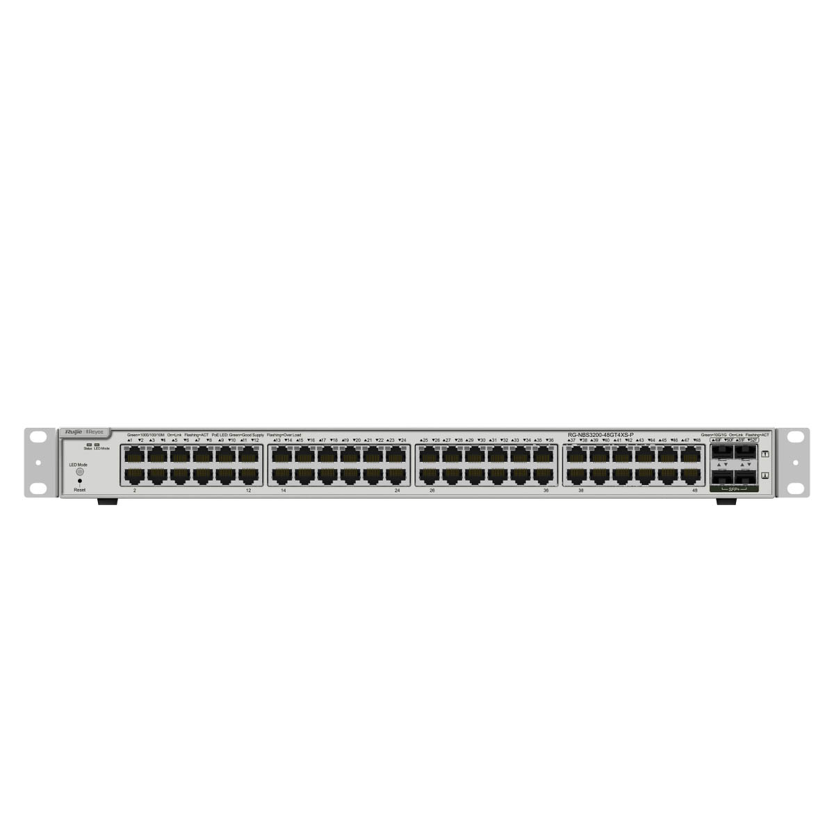 Ruijie Reyee RG-NBS3200-48GT4XS-P | Switch Zarządzalny, 52 portów, 48xGE, 48xPoE, 370W, 4xSFP+, L2, Rack, Cloud - obrazek 5
