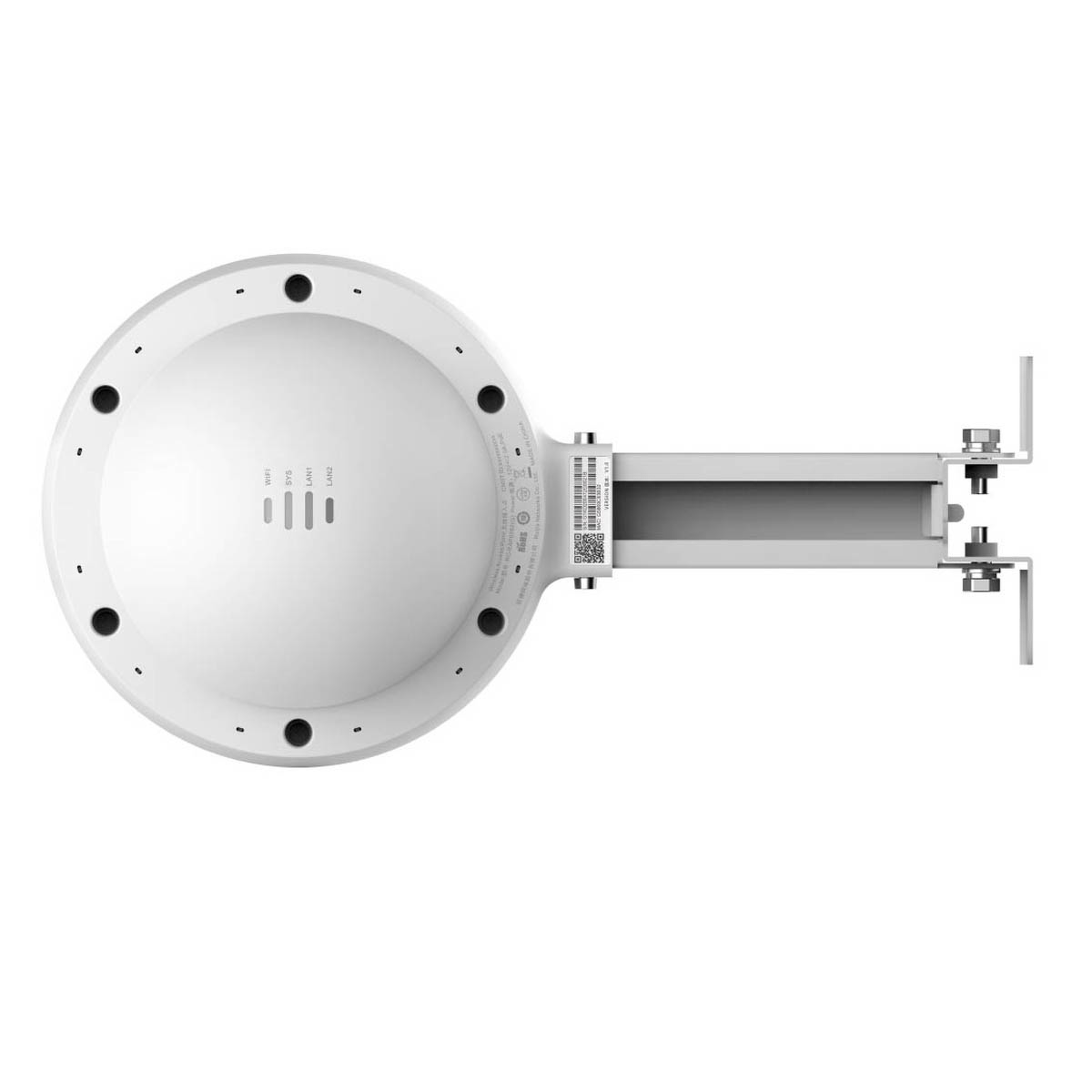 Ruijie Reyee RG-RAP6262(G) | Access Point, 2 portów, 1x PoE IN, 2xGE, WiFi 6, 2,4Ghz/5GHz, AX1775, 1x12V DC, Zewnętrzny, IP68, Roaming, Cloud, Mesh, UFO - obrazek 5