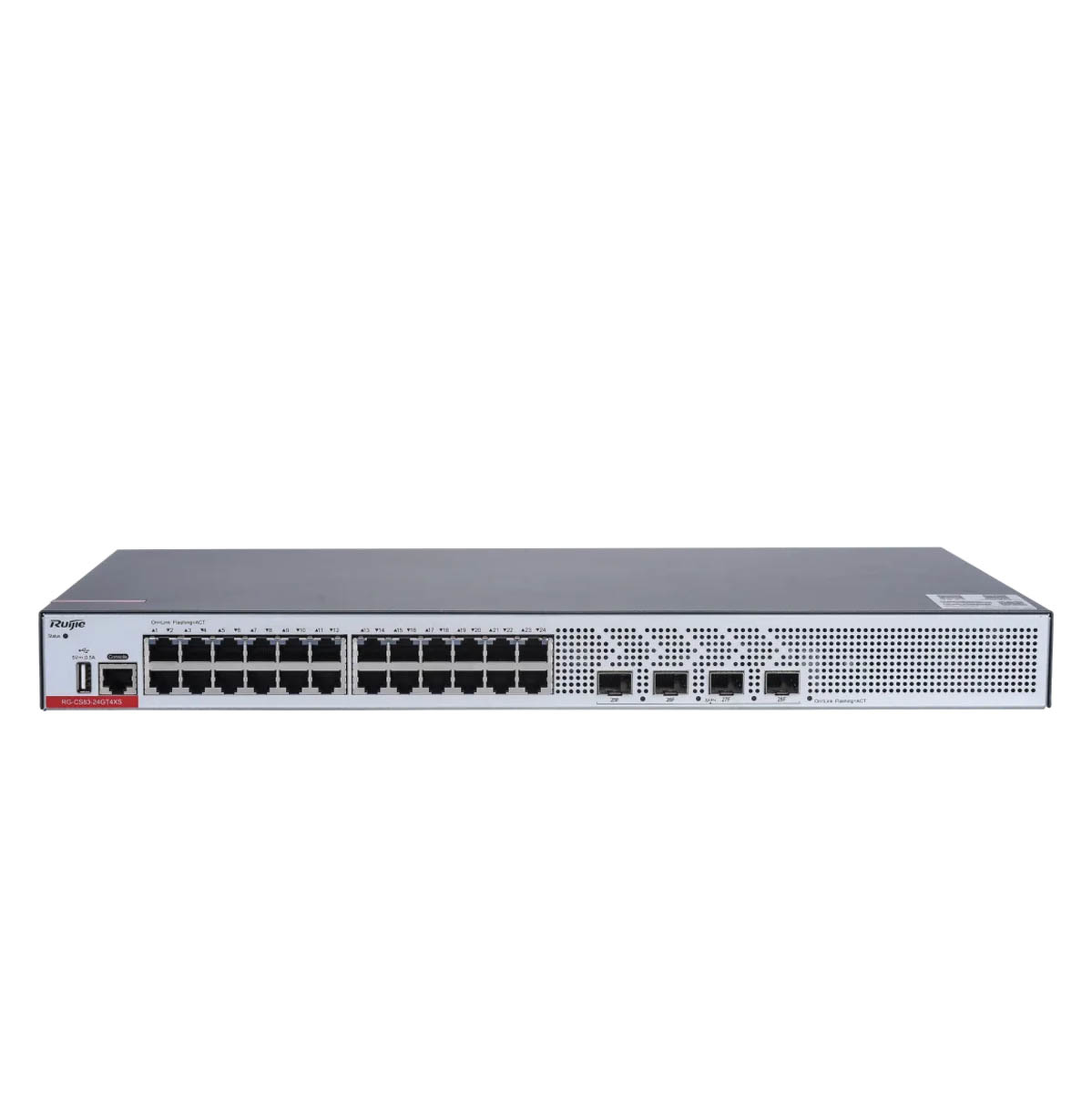 Ruijie RG-CS83-24GT4XS | Switch zarządzalny, 28 portów, 24xGE, 4x10GE SFP+, 1xConsole, L3, Cloud - obrazek 3