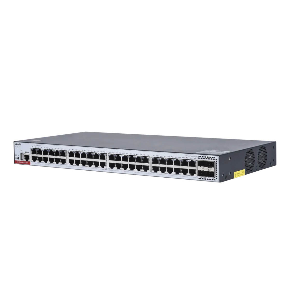 Ruijie RG-CS83-48GT4XS-P | Switch zarządzalny, 52 portów, 48xGE, 48xPoE+, 405W, 4x10GE SFP+, 1xConsole, L3, Cloud - obrazek 2