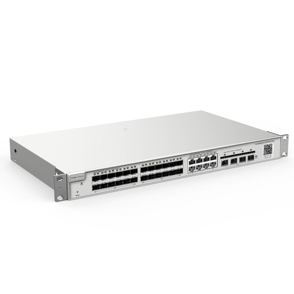 Ruijie Reyee RG-NBS3200-24SFP/8GT4XS | Switch Zarządzalny, 28 portów, 8xSFP/Combo, 16xSFP, 4xSFP+, Rack, L2, Cloud - obrazek 4