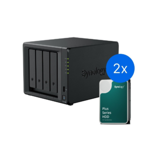 Synology DS425+ /16T | 4-zatokowy serwer NAS w zestawie z dyskami o łącznej pojemności 16TB, Tower