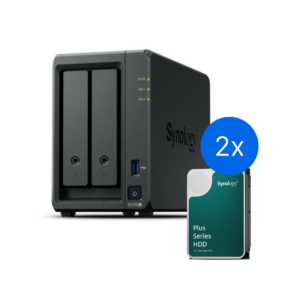 Synology DS725+ /12T | 2-zatokowy serwer NAS w zestawie z dyskami o łącznej pojemności 12TB, Tower