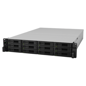 Synology RS3621xs+ | 12-zatokowy serwer NAS, Intel Xeon, 8GB RAM, 4x 1GbE 2x 10GbE RJ-45, RP RACK 2U