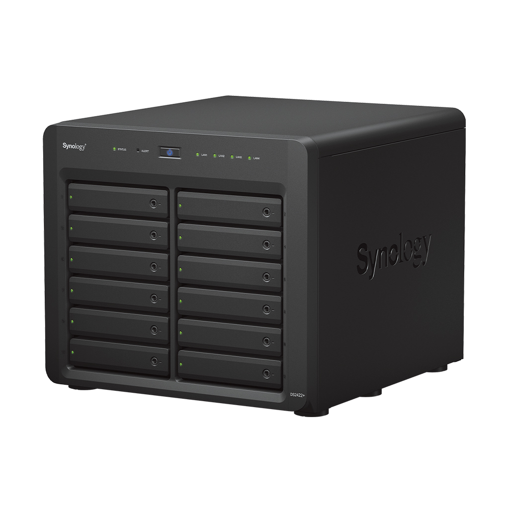 Synology DS2422+ | 12-zatokowy serwer NAS, AMD Ryzen, 4GB RAM, 4x 1GbE RJ-45, Tower - obrazek 2