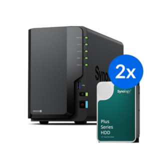 Synology DS225+ /16T | 2-zatokowy serwer NAS w zestawie z dyskami o łącznej pojemności 16TB, Tower