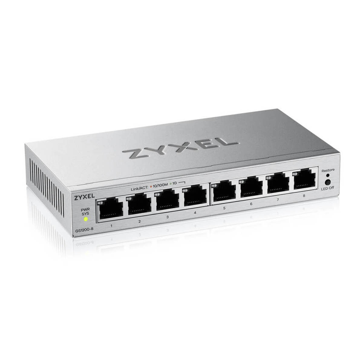 Zyxel GS1200-8V3-EU0101F 8-portowy switch gigabitowy zarządzalny - obrazek 3