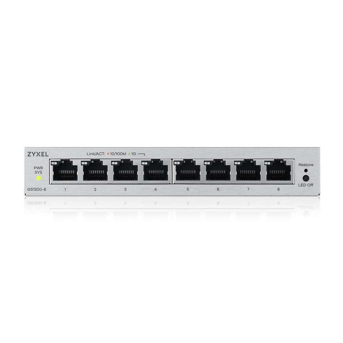 Zyxel GS1200-8V3-EU0101F 8-portowy switch gigabitowy zarządzalny - obrazek 4