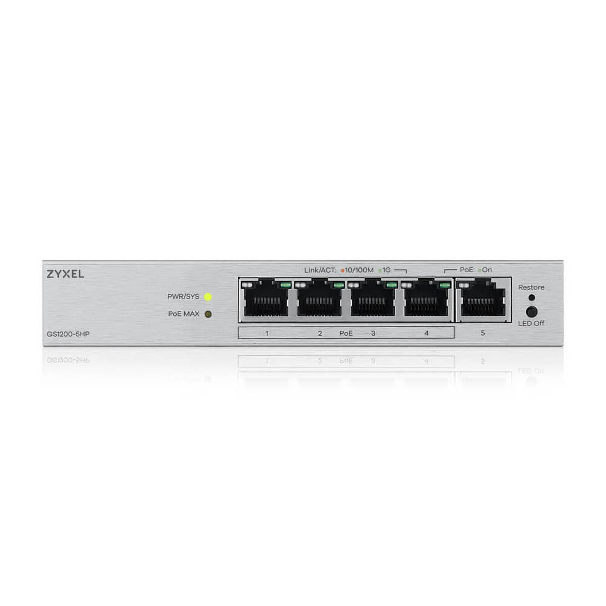 Zyxel GS1200-5HPV3-EU0101F 5-portowy switch gigabitowy zarządzalny - obrazek 3