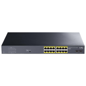CUDY GS1020PS2 | przełącznik sieciowy, 16-portowy, Gigabit, PoE+, 200W