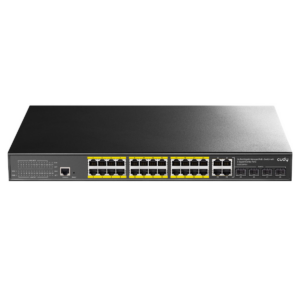 CUDY GS2028PS4-300W | przełącznik sieciowy, 24-portowy, Gigabit, PoE+, 300W, zarządzalny