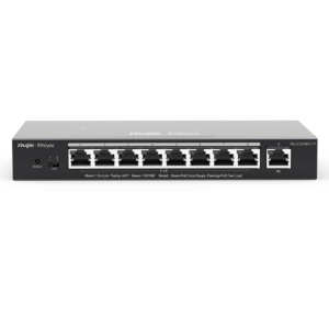 Ruijie Reyee RG-ES209GC-P | Switch Easy Smart, 9 portów, 9xGE, 8xPoE, 120W, Desktop, Cloud