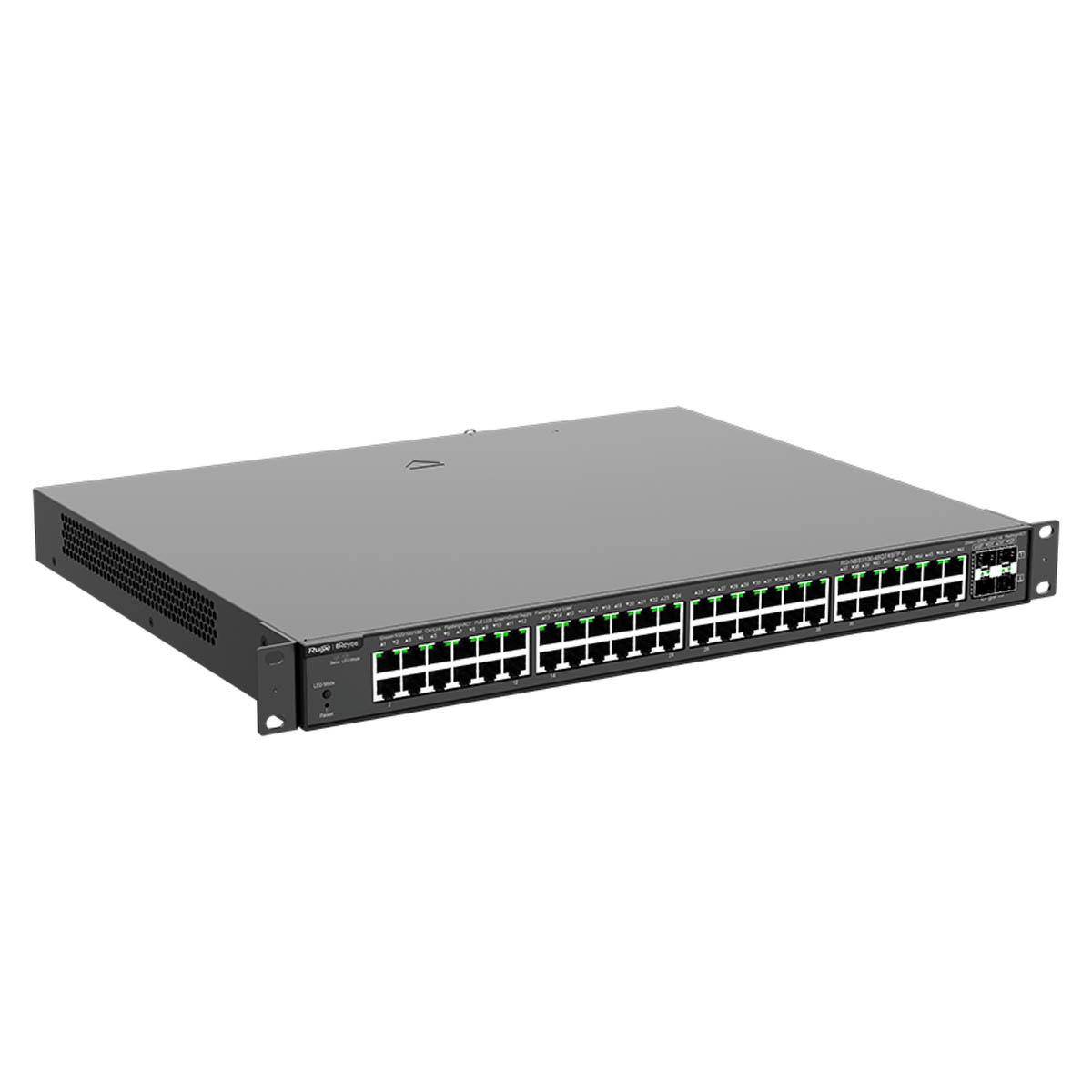 Ruijie Reyee RG-NBS3100-48GT4SFP-P | Switch Zarządzalny, 52 portów, 48xGE, 48xPoE, 370W, 4xSFP, L2, Rack, Cloud - obrazek 4