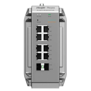 Ruijie Reyee RG-NIS3100-8GT2SFP-HP | Switch zarządzalny przemysłowy, 10 portów, 8xGE, 8xPoE, 240W, 2xSFP, L2, Cloud