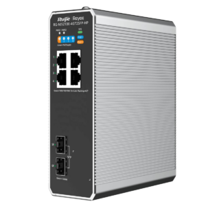 Ruijie Reyee RG-NIS2100-4GT2SFP-HP | Switch zarządzalny przemysłowy, 6 portów, 4xGE, 1xPoE++, 3xPoE+, 180W, 2xSFP, L2, Cloud