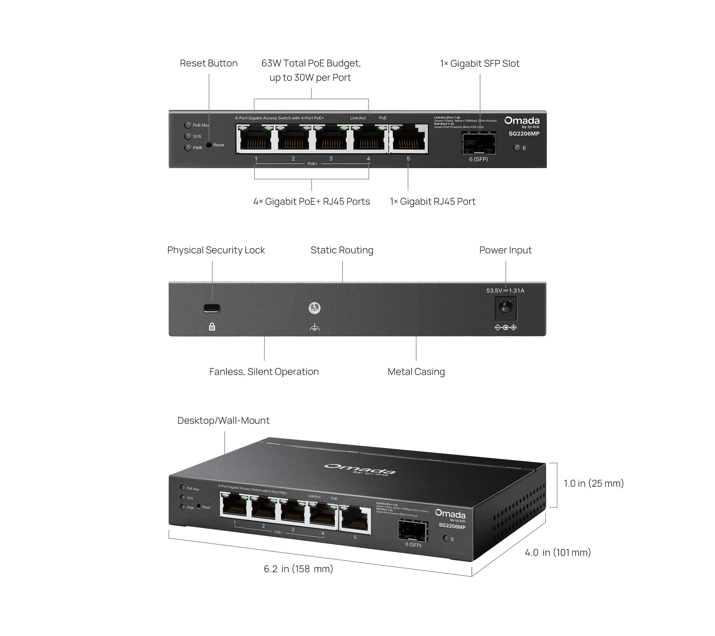 Switch TP-LINK SG2206MP - obrazek 7