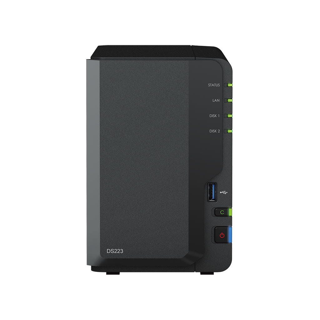 Synology DS223 /8T | 2-zatokowy serwer NAS w zestawie z dyskami o łącznej pojemności 8TB, Tower - obrazek 2