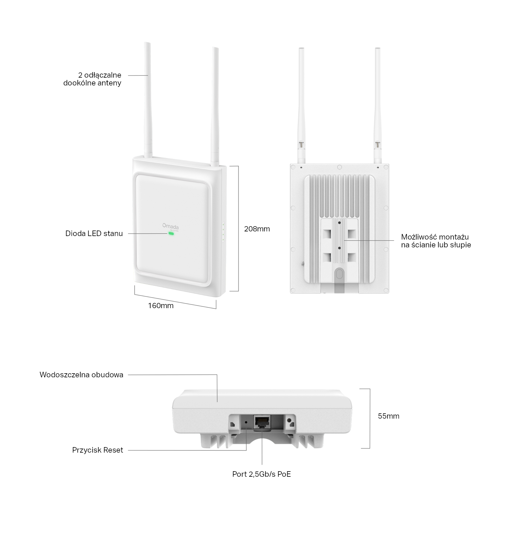 Access Point TP-LINK EAP725-Outdoor Wi-Fi 7 BE3600 (bez 6 GHz) - obrazek 7